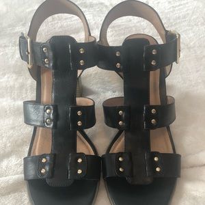 American Eagle Black Heeled Sandals